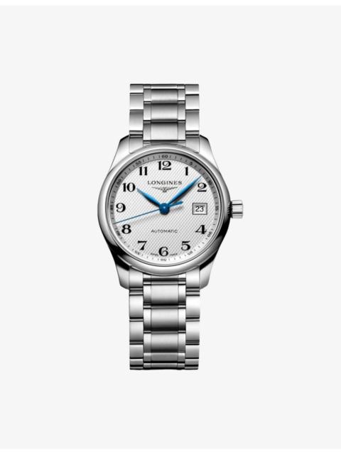 L2.257.4.78.6 Master Collection 29mm Blue Steel Hands Stainless-Steel Automatic Watch