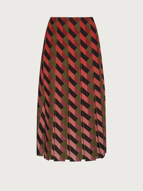 DÉGRADÉ SILK SKIRT