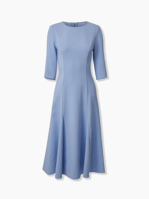 Three-Quarter Sleeve Godet Dress