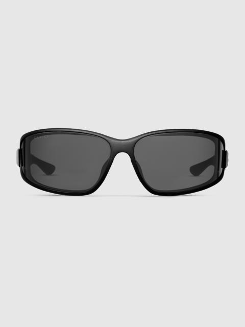 Rectangular frame sunglasses
