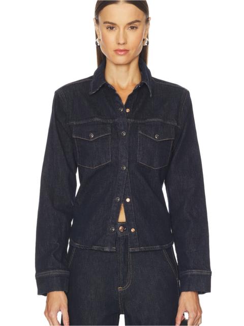Thea Shrunken Denim Shacket