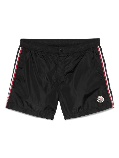 tricolour-trimmed swim shorts