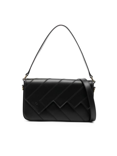 Flap Wave leather shoulder bag