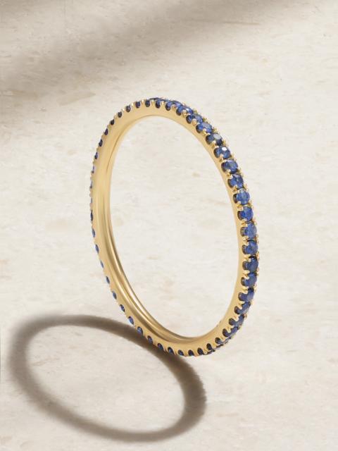 Thread 18-karat Gold Sapphire Ring