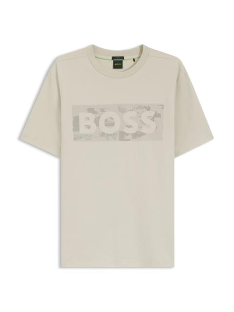 LOGO-ARTWORK T-SHIRT IN STRETCH COTTON