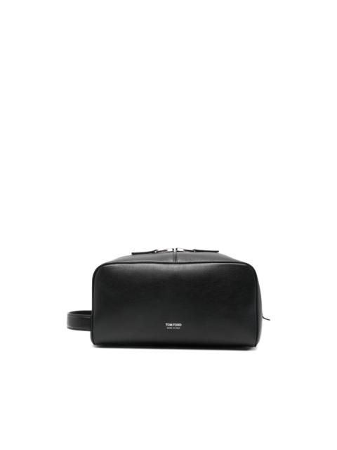 leather wash bag