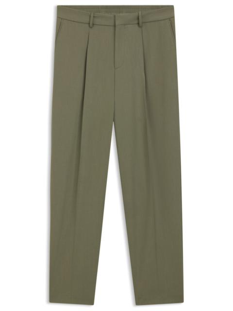 RELAXED-FIT TROUSERS IN MACHINE-WASHABLE STRETCH FABRIC