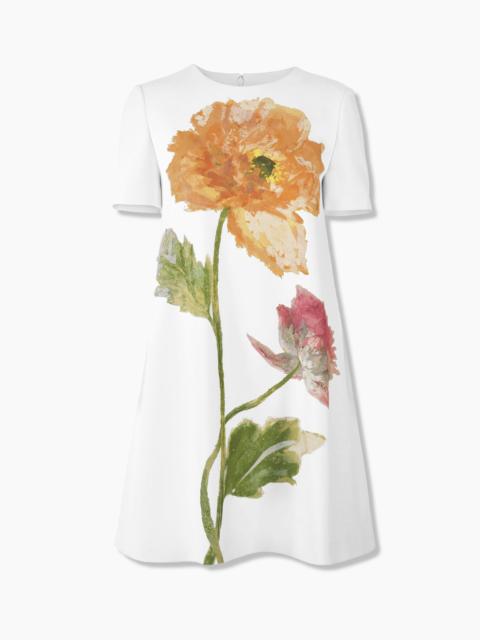 Poppy-Print Mini Dress