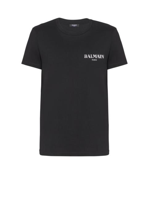 T-shirt with vintage gel Balmain logo