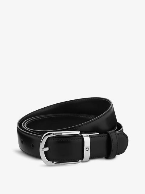 Reversible leather belt