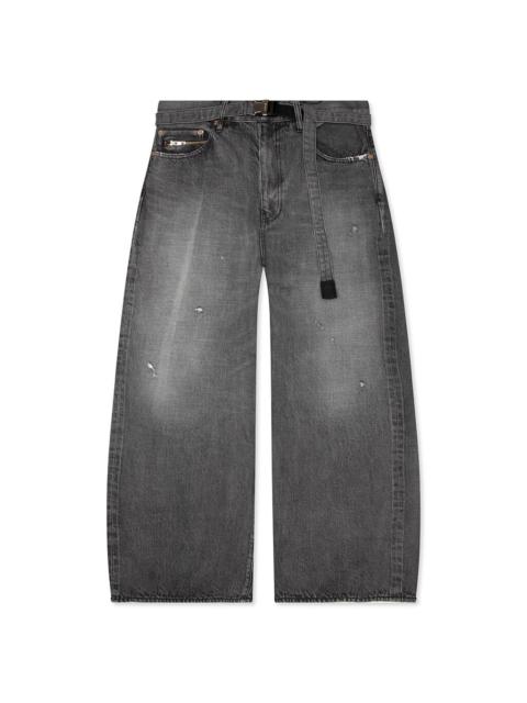 BEYONDEXX DENIM PANTS - BLACK