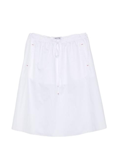 drawstring midi skirt