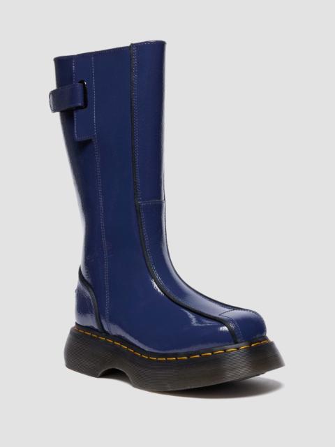 BUZZ HI Tall Distressed Patent Leather Boots