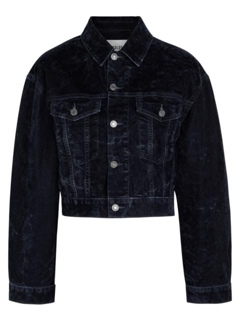 Agolde Radley Cropped Velvet Jacket