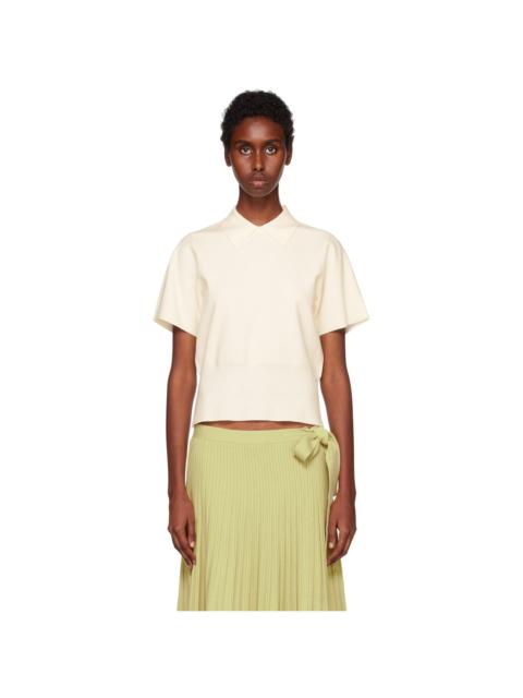 Off-White Spread Collar Polo