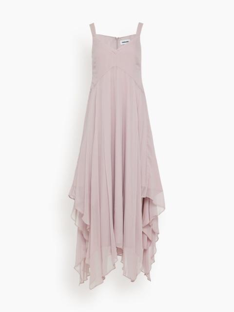 Riley Handkerchief Dress in Dusty Pink