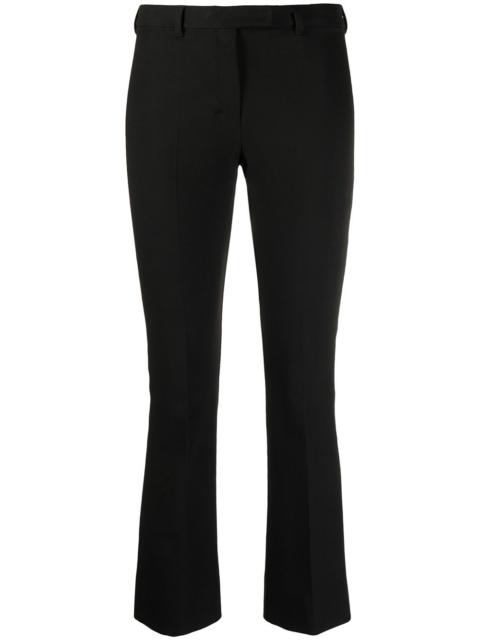 cropped straight-leg trousers