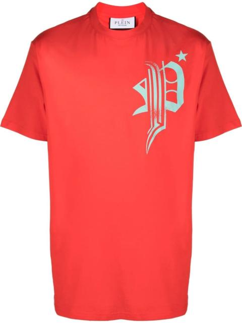 skull-print detail T-shirt