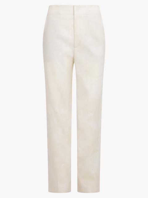 CHEVAL JACQUARD CROPPED PANT | CREAM