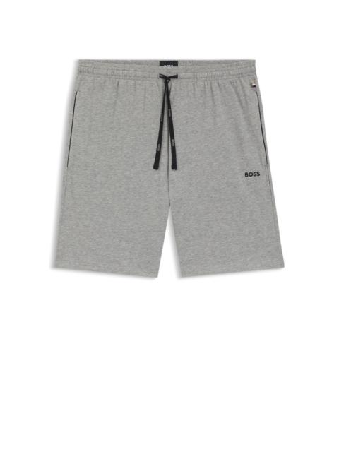 STRETCH-COTTON REGULAR-FIT SHORTS WITH LOGO DETAIL