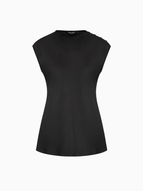 BLOUSE IN DOUBLE SILK SATIN