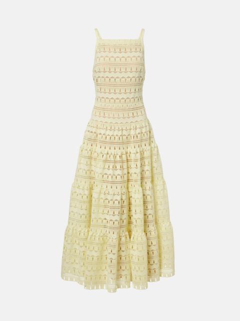 Macramé midi dress