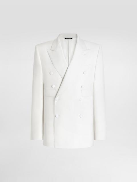 Double-breasted sicilia virgin wool jacket