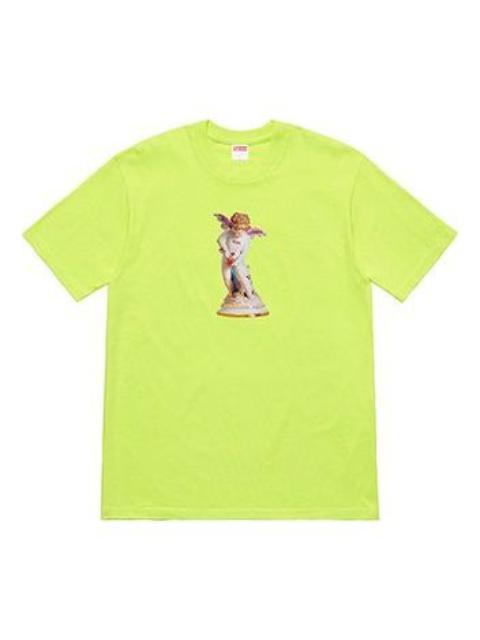 Supreme SS19 Cupid Tee NeonGreen Angel Printing Short Sleeve Unisex Red Green SUP-SS19-690