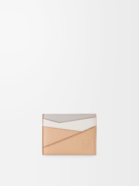 Puzzle plain cardholder in classic calfskin