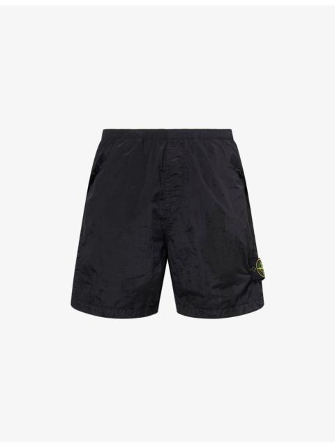 Logo-Patch Woven Cargo Shorts