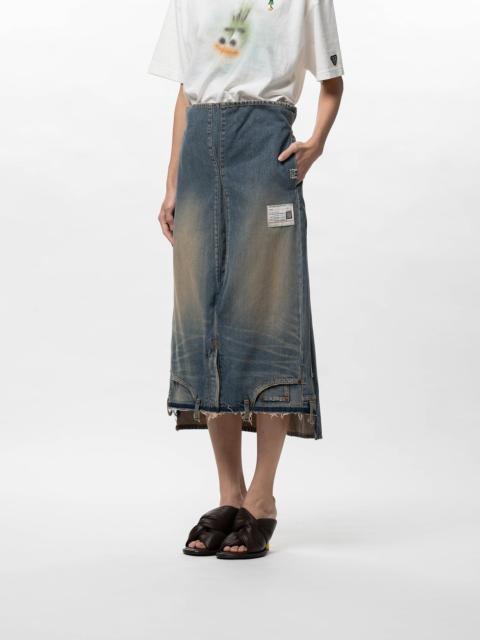Reversed Denim Skirt