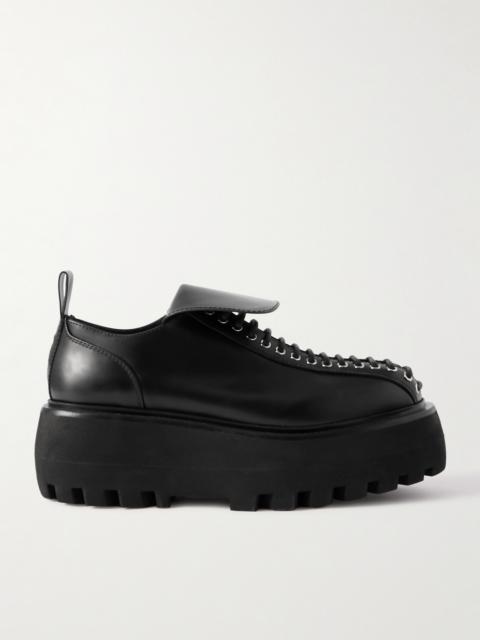 Leather Platform Brogues
