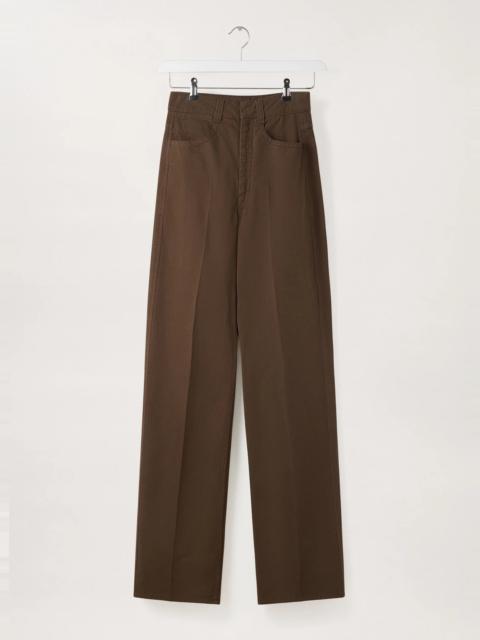 DENIM HIGH WAISTED PANTS
GARMENT DYED DENIM