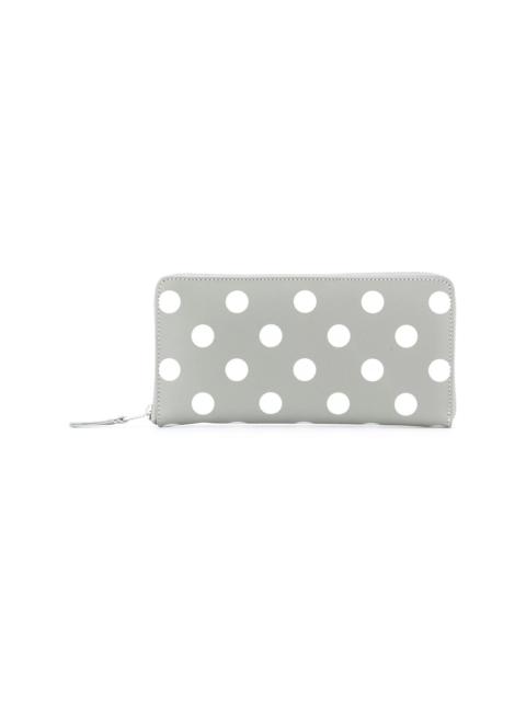 polka dot zip wallet