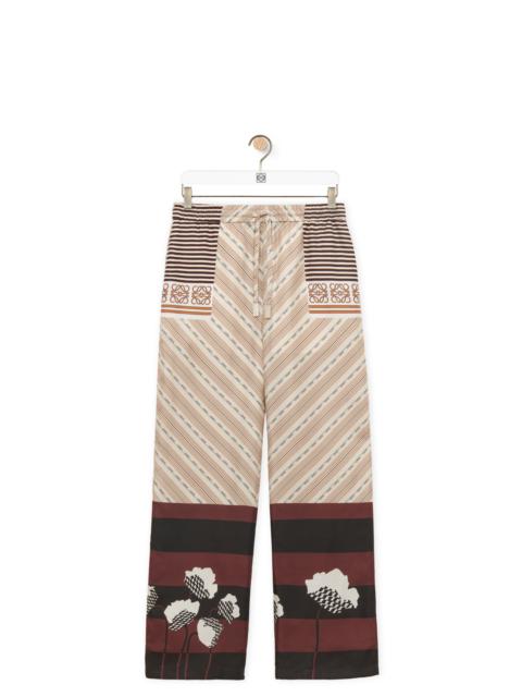 Pyjama trousers in silk