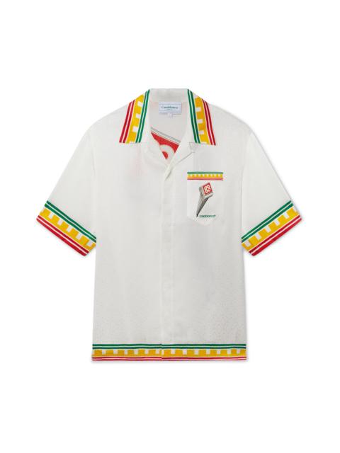 Leaning Column Silk Shirt | Casablanca Paris