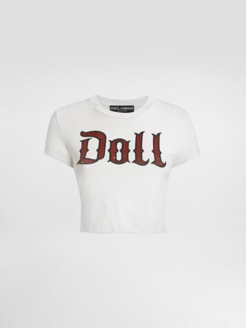 Jersey t-shirt with print