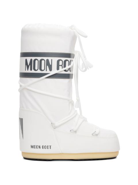 White Icon Nylon Boots