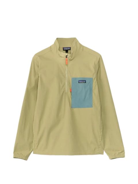 chest pocket half-zip jacket