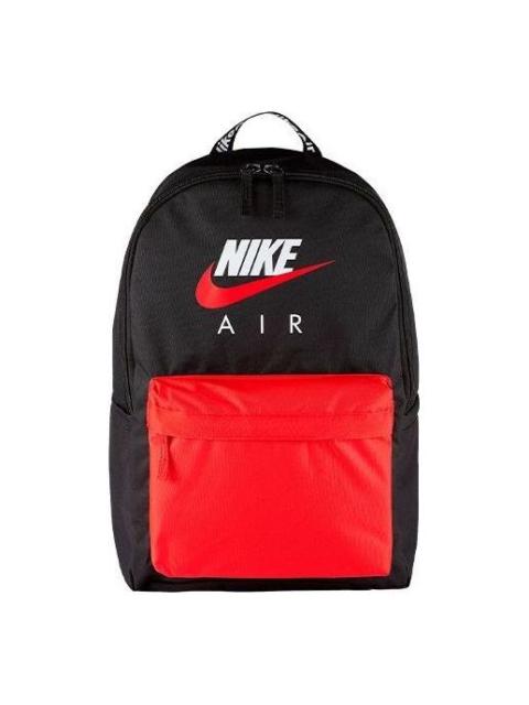 Nike Air Heritage Logo Backpack 'Black Red' CW9265-011