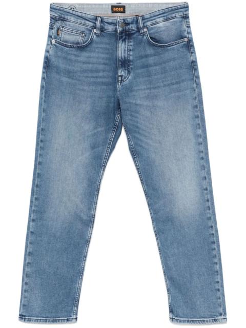 logo-patch straight-leg jeans