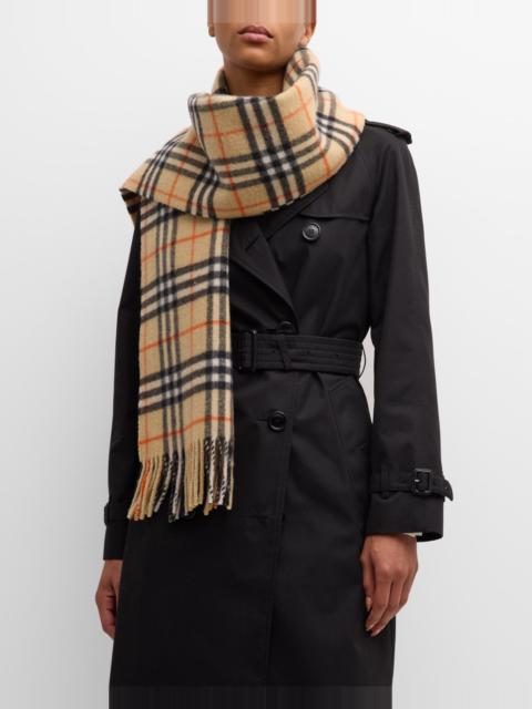 Check Cashmere Scarf