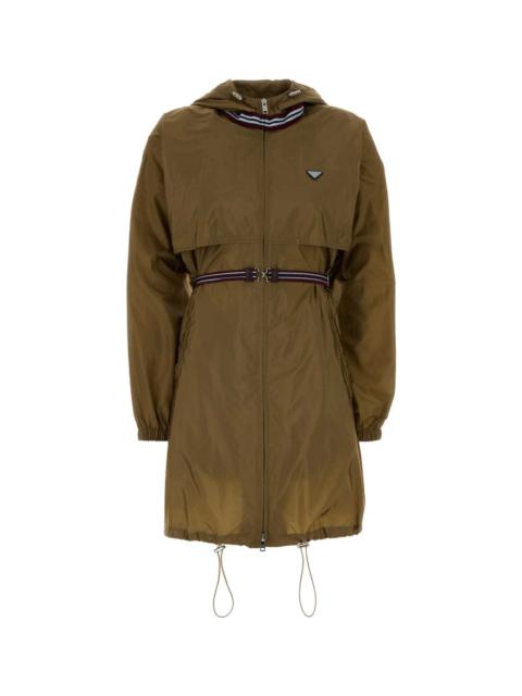Army Green Re-nylon Raincoat