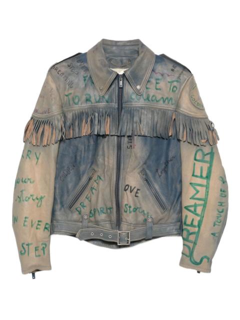 fringed leather jacket