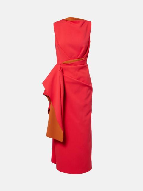 Calatrava crêpe midi dress