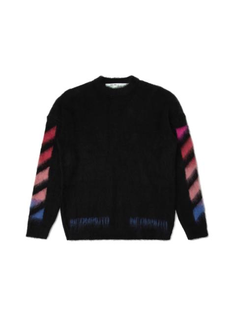 OFF-WHITE Diag Brushed Sweater Black/Multicolor