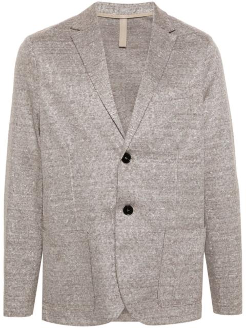 single-breasted knitted blazer