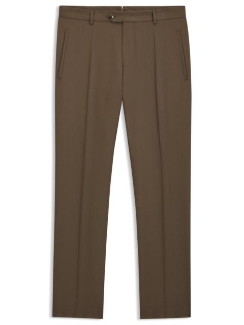 REGULAR-FIT TROUSERS IN VIRGIN AND TEXTURED WOOL