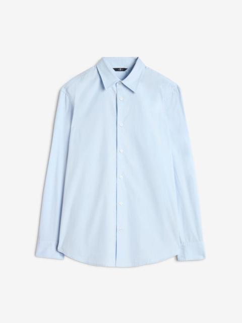 Long Sleeve Poplin Shirt in Sky Blue