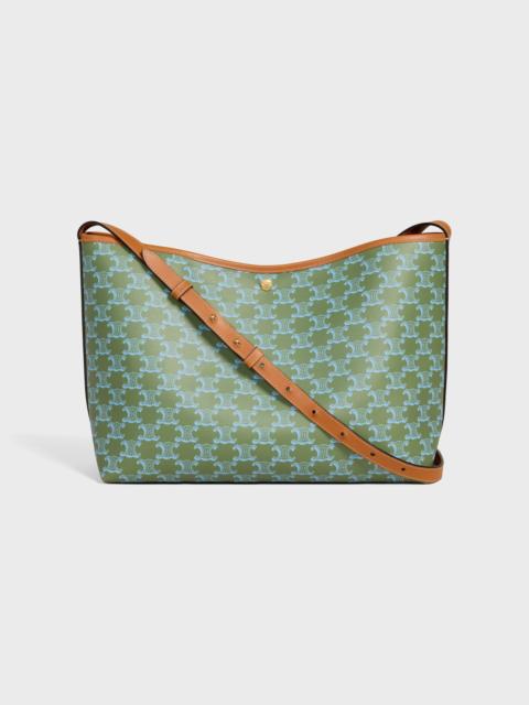 SOFT SHOPPER BAG IN TRIOMPHE CANVAS AND CALFSKIN